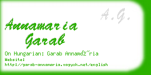 annamaria garab business card